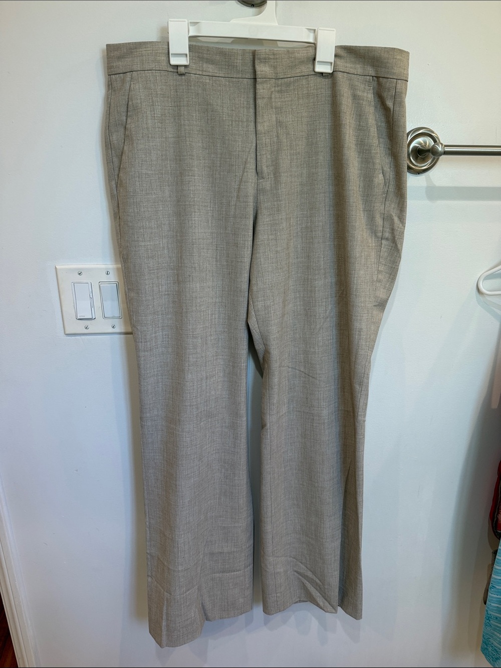 Banana Republic Wide Leg Dress Pants in Light Taupe